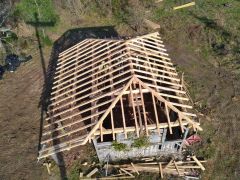 Rénovation d'une charpente en pin des landes